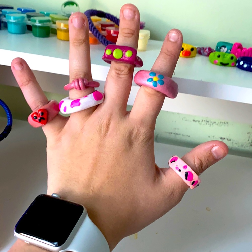 ✨Polymer Clay Rings✨